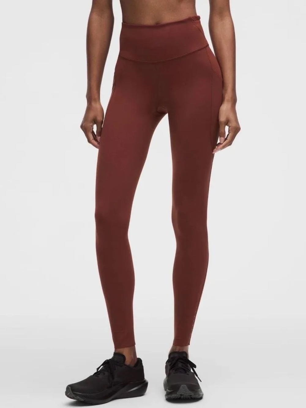 Lululemon fast and free HR tight 25” 5 pocket cranberry charm